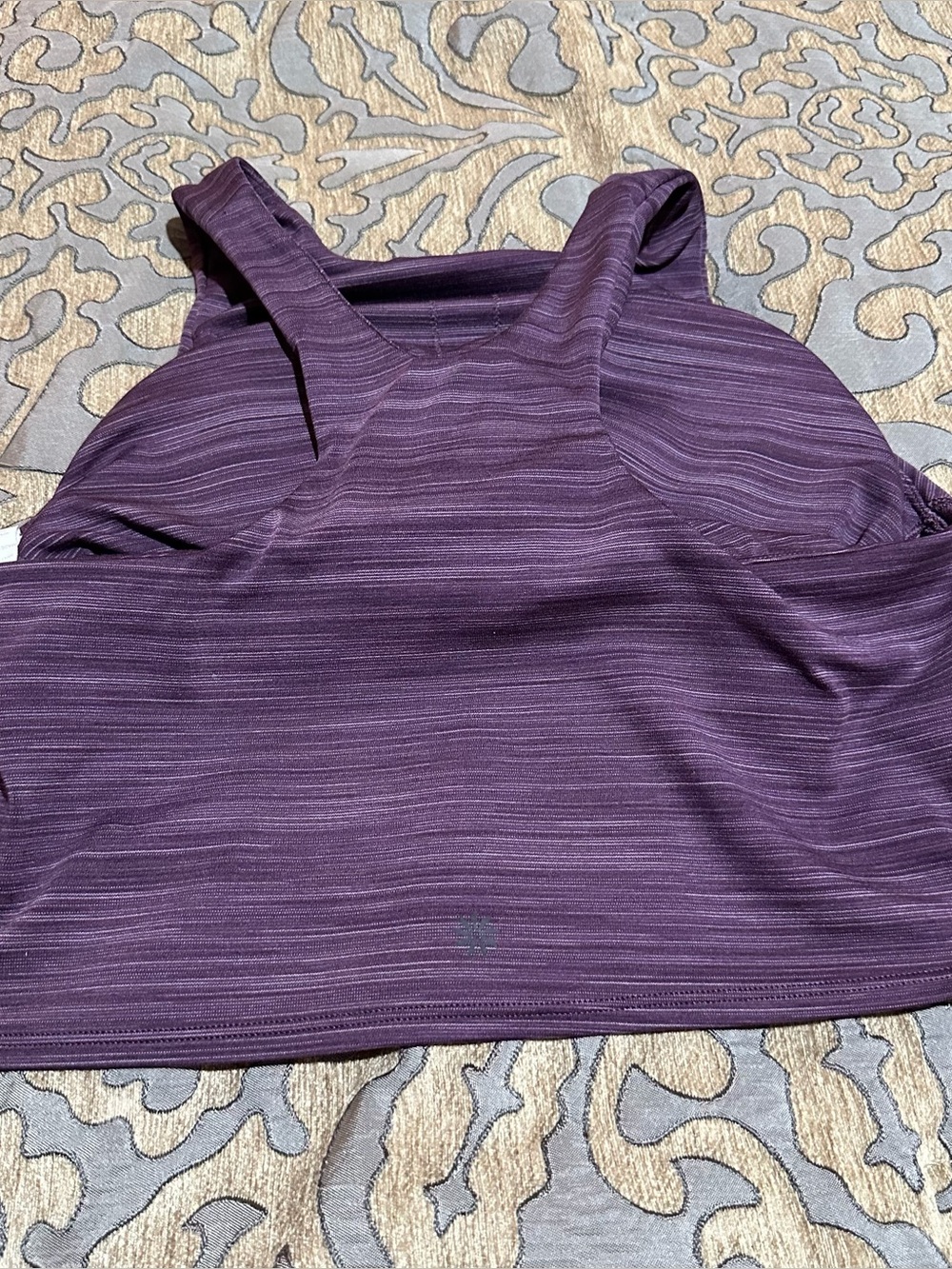Athleta Conscious Space Dye Crop Sports Bra Tank Size Large - Picture 4 of 6
